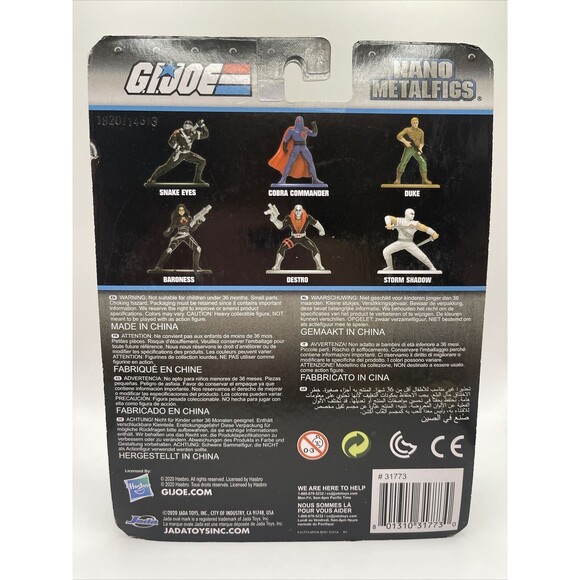Jada Toys G.I. Joe Nano Metalfigs 100% Die Cast Set Of 6 New - Picture 3 of 9